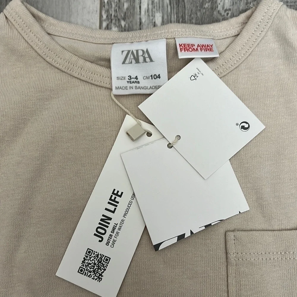 Zara Plain Pocket T-Shirt